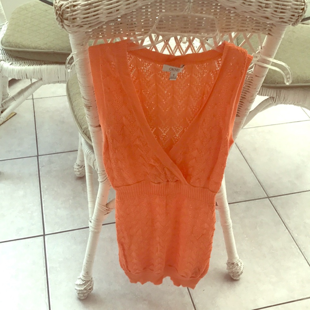 Orange Knit Tunic